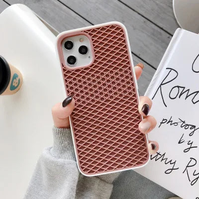 Waffle Sole Silicone iPhone Case — All Models | Vans-Style Grip Cover