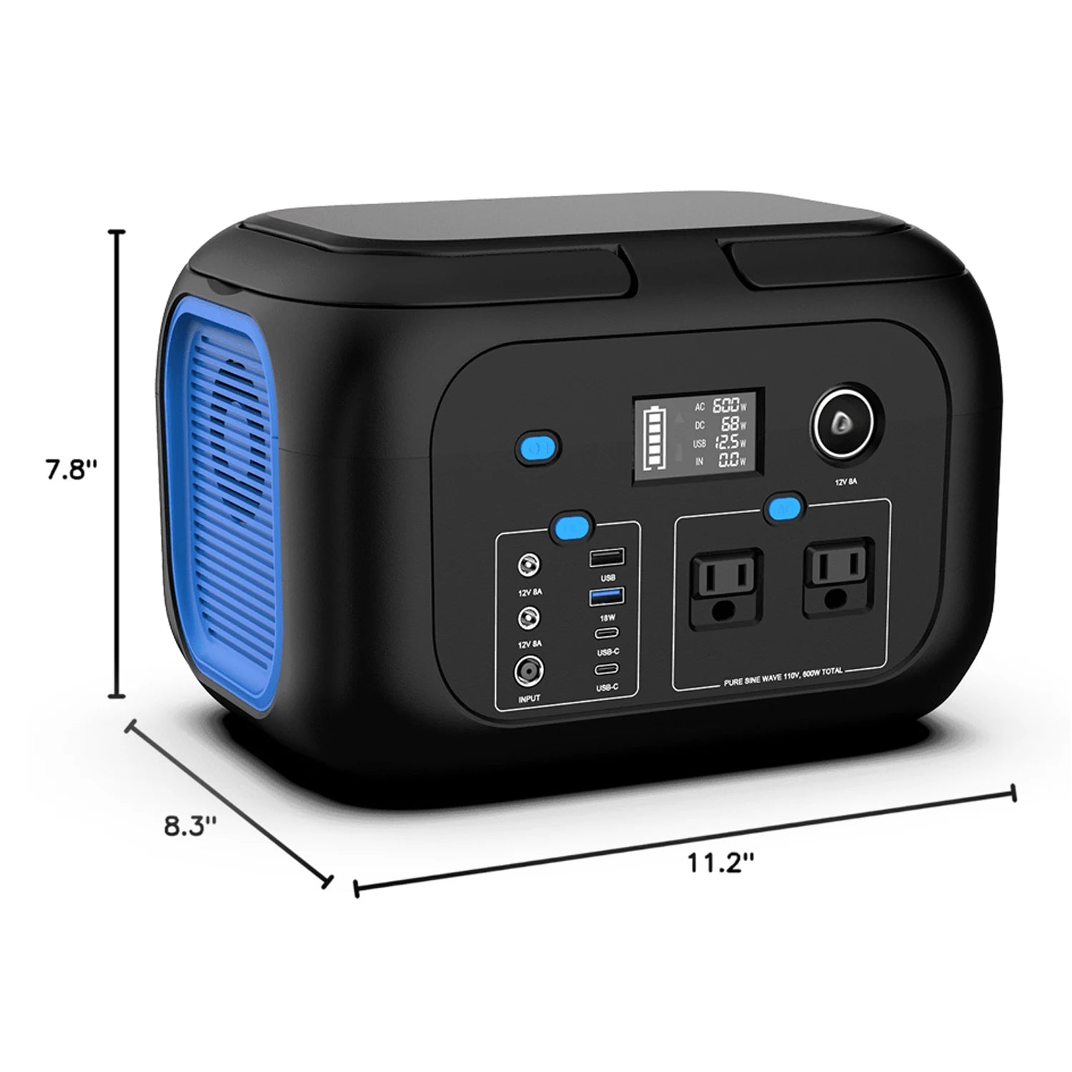 Portable Power Station - Solar Generator for Camping & Home