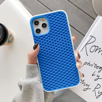 Waffle Sole Silicone iPhone Case — All Models | Vans-Style Grip Cover