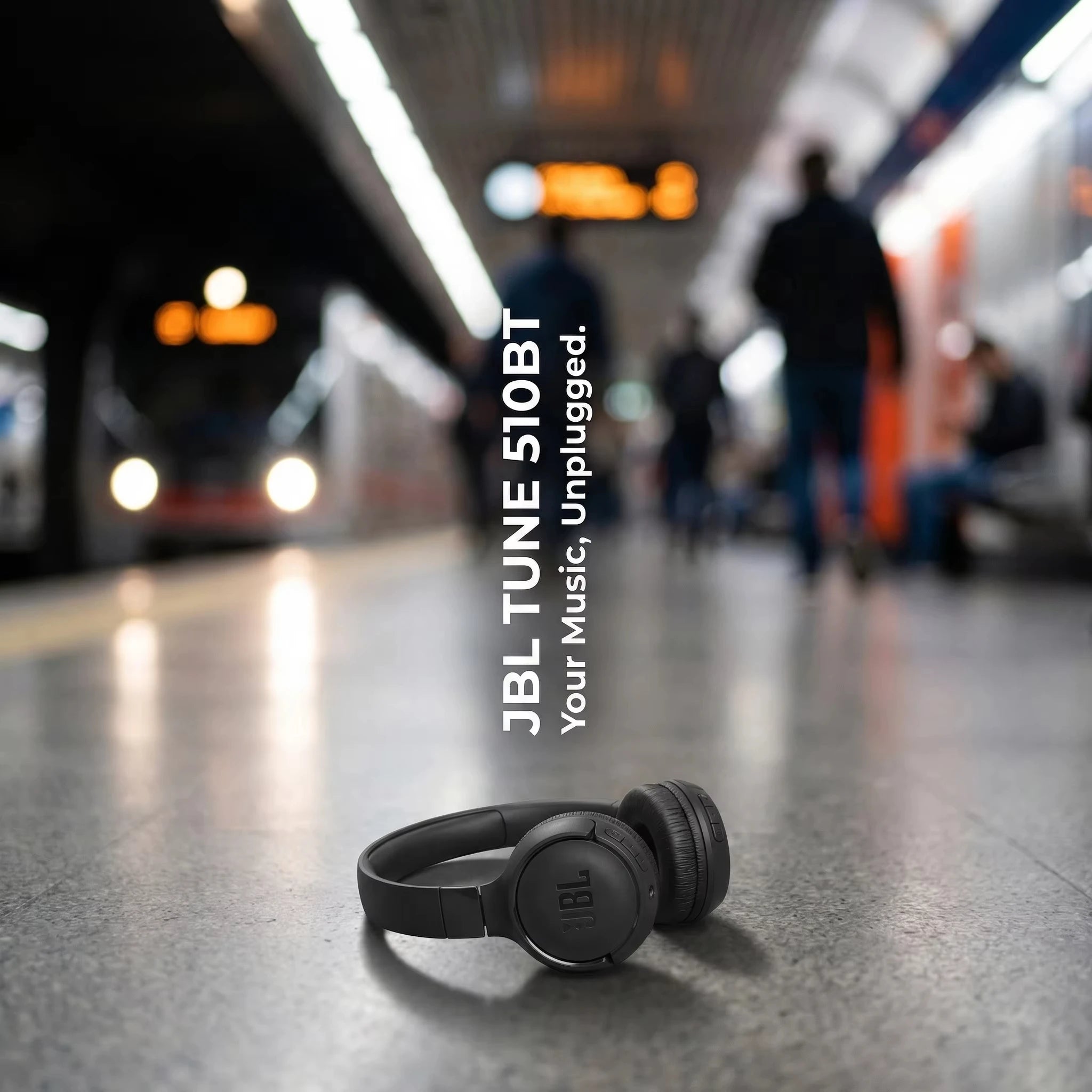 JBL Tune 510BT Wireless Bluetooth Headphones — 40H Playtime, Deep Bass, Over-Ear