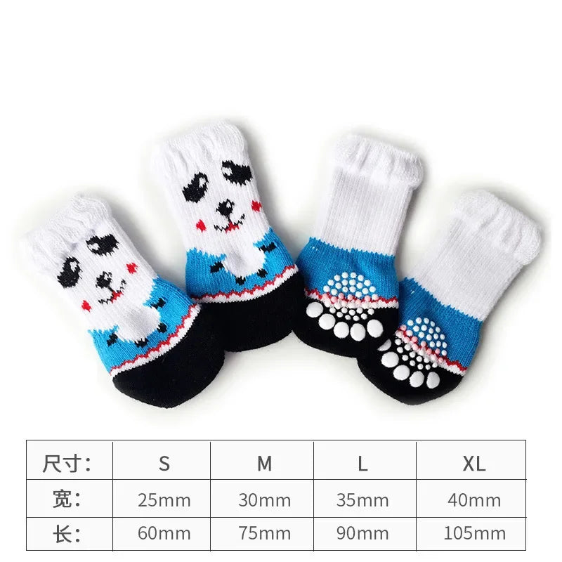 Non-Slip Pet Socks — Paw Protector for Dogs & Cats (4 Pack)