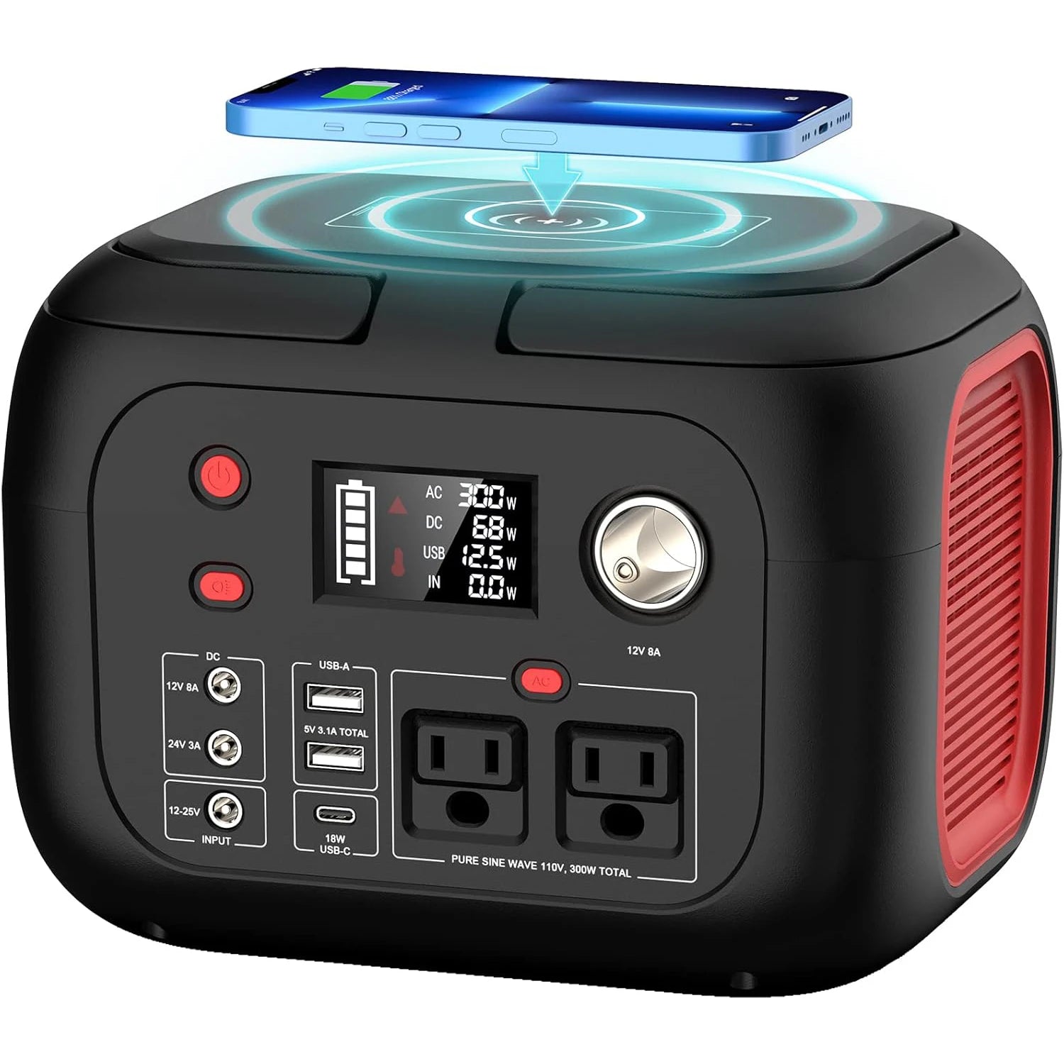 Portable Power Station - Solar Generator for Camping & Home