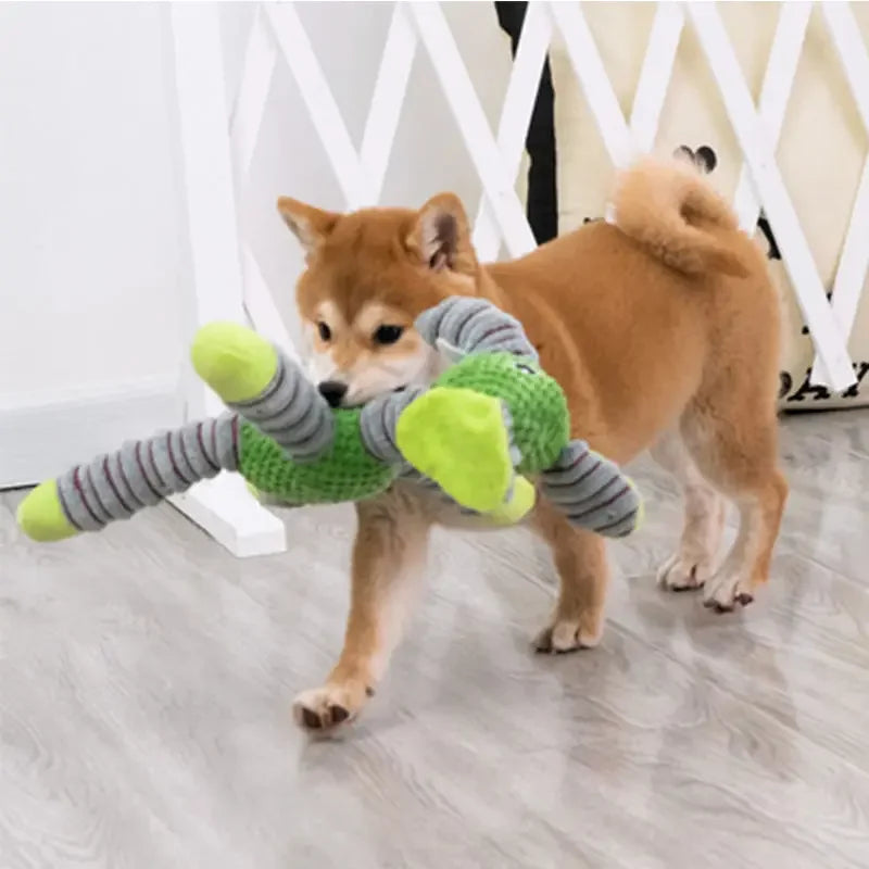 Large Squeaky Animal Plush Toy — Durable Chew & Molar Training Toy for Dogs