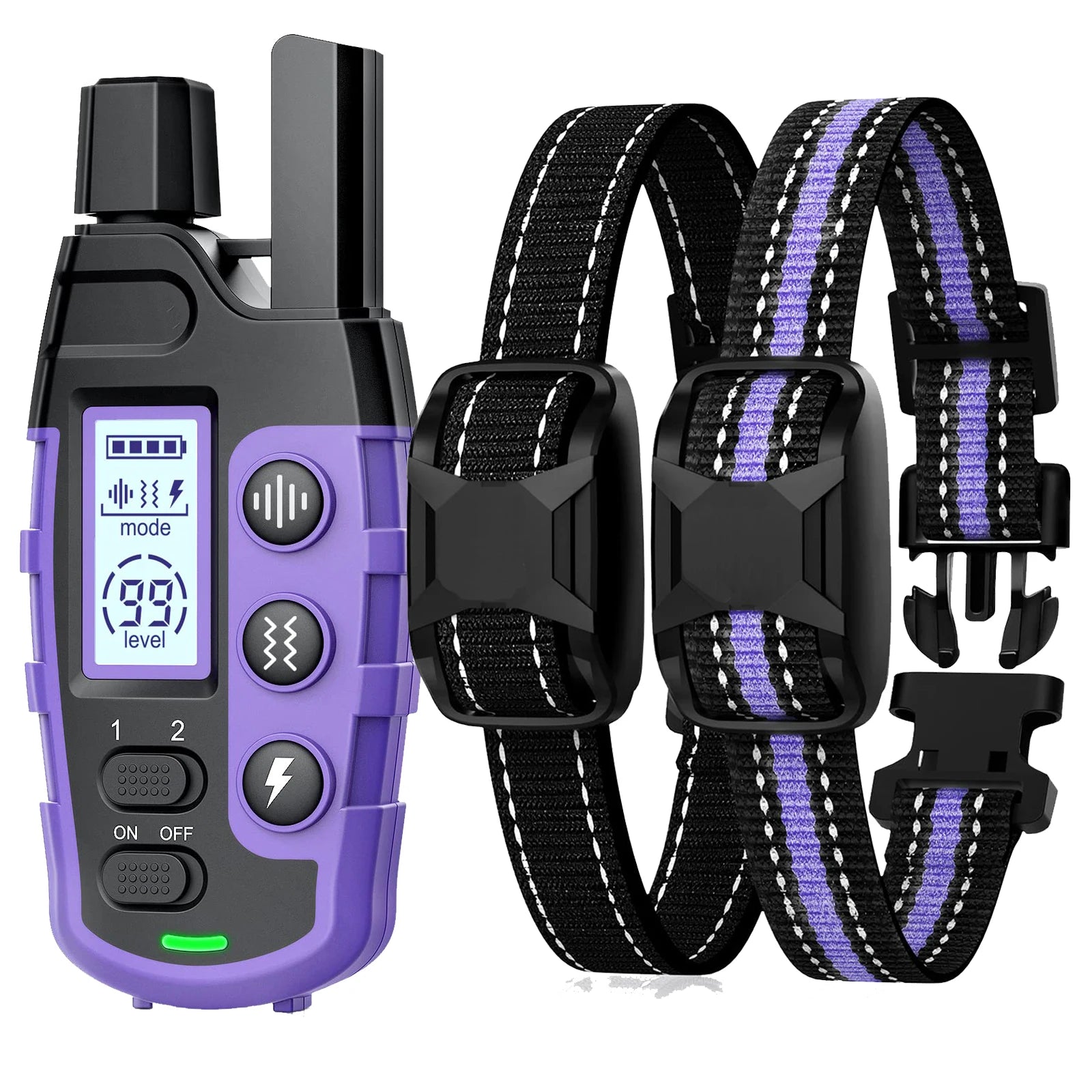 Electric Dog Training Collar with Remote — 3300Ft Range, Waterproof, Shock & Vibration