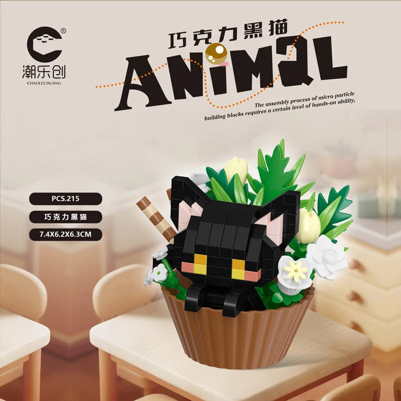 Cute Dessert Animal Building Block — Mini DIY Figure for Kids & Collectors