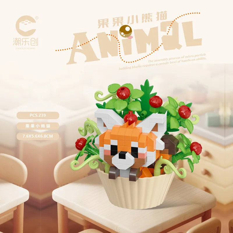 Cute Dessert Animal Building Block — Mini DIY Figure for Kids & Collectors