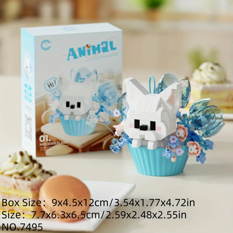 Cute Animal 3D Mini Building Block — DIY Puzzle Figure for Desk Decor & Gifting