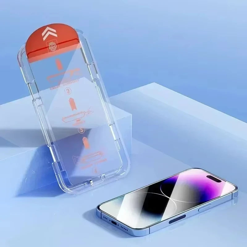 HD Tempered Glass Screen Protector for iPhone — All Models | Dust-Free Easy Install