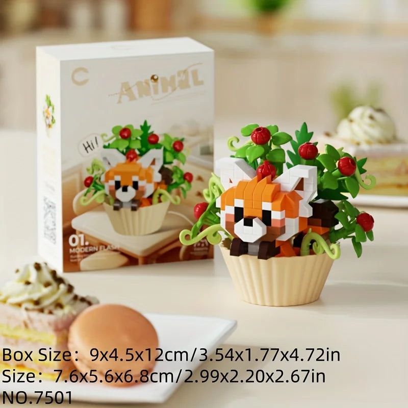 Cute Animal 3D Mini Building Block — DIY Puzzle Figure for Desk Decor & Gifting