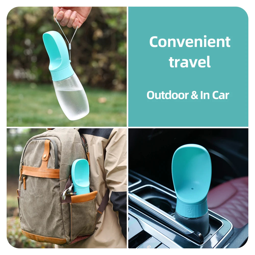 Portable Dog Water Bottle — Leak-Proof Travel Dispenser for Dogs & Cats