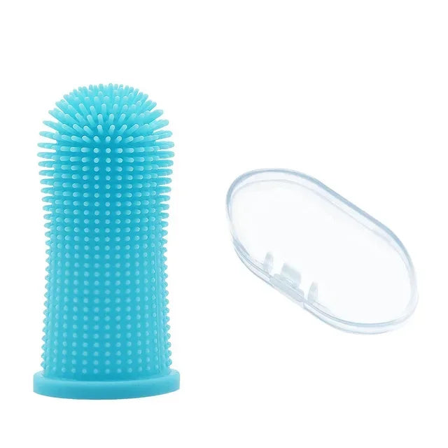 Silicone Finger Toothbrush for Dogs & Cats — Soft & Non-Toxic