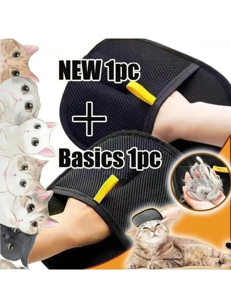 Pet Hair Removal Glove — Reusable Electrostatic Lint & Fur Cleaner for Dogs & Cats