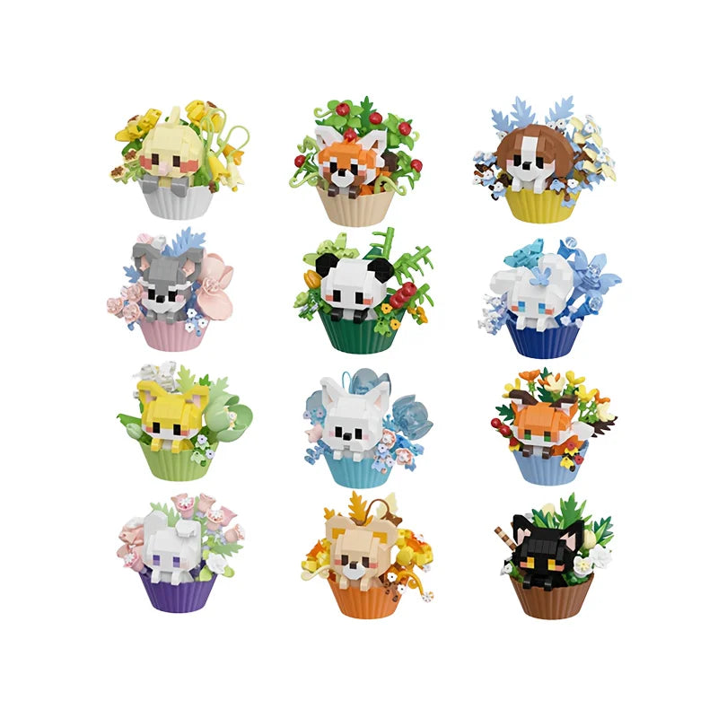 Cute Animal 3D Mini Building Block — DIY Puzzle Figure for Desk Decor & Gifting