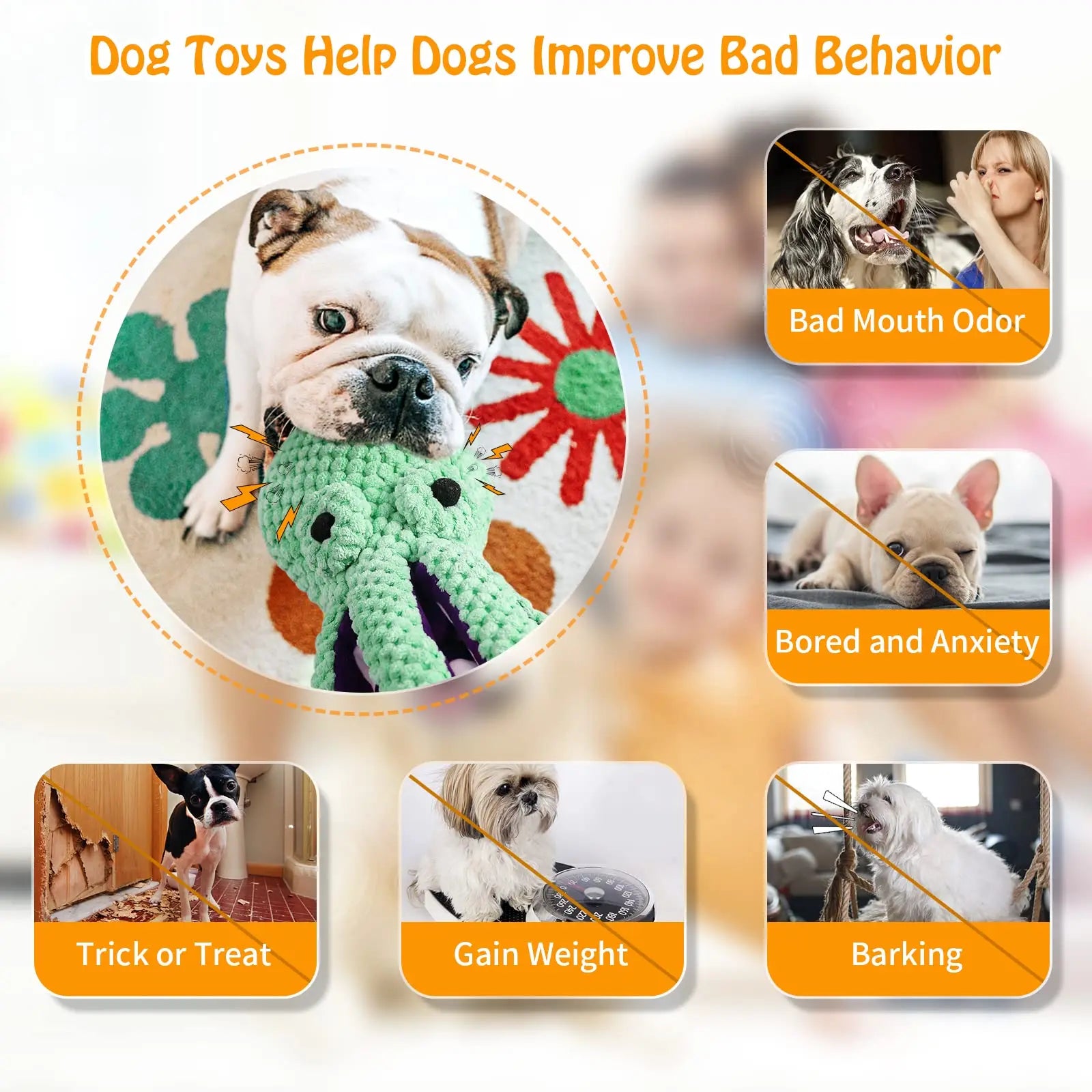 Octopus Shell Puzzle Toy — Interactive Squeaky Chew Toy for Dogs & Cats