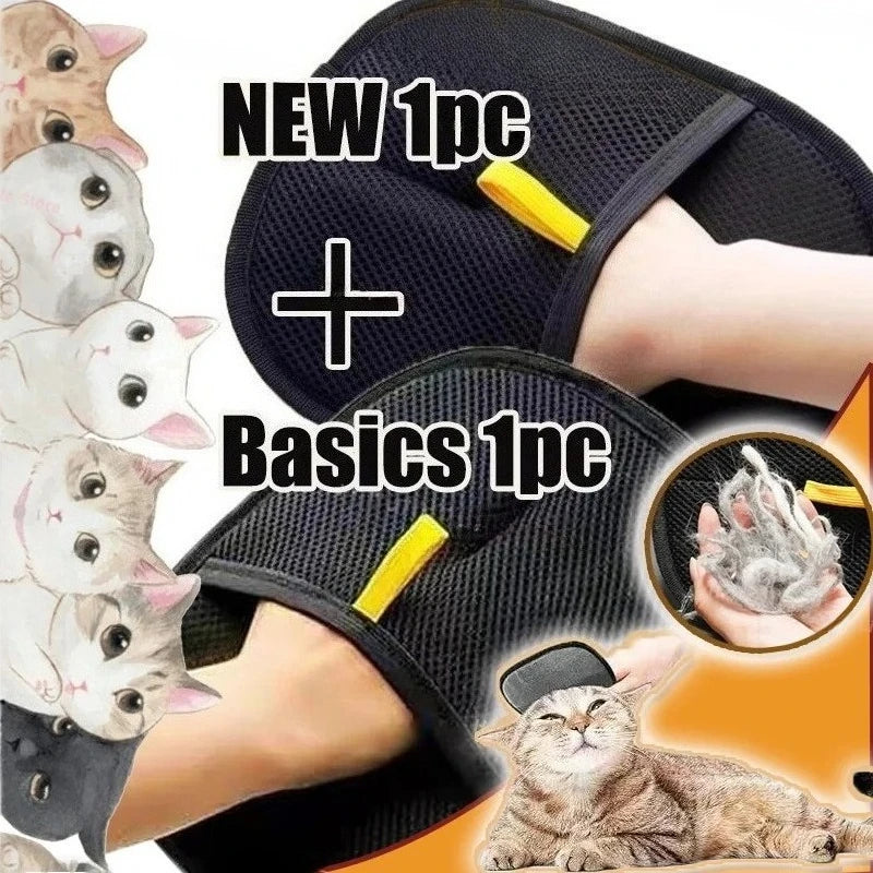 Pet Hair Removal Glove — Reusable Electrostatic Lint & Fur Cleaner for Dogs & Cats