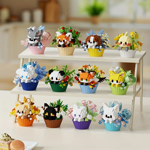 Cute Animal 3D Mini Building Block — DIY Puzzle Figure for Desk Decor & Gifting