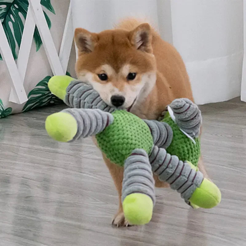 Large Squeaky Animal Plush Toy — Durable Chew & Molar Training Toy for Dogs