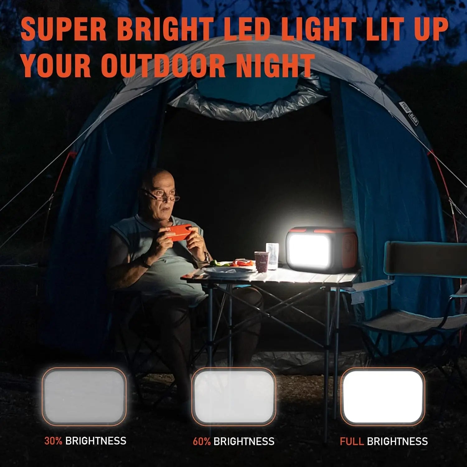 Portable Power Station - Solar Generator for Camping & Home