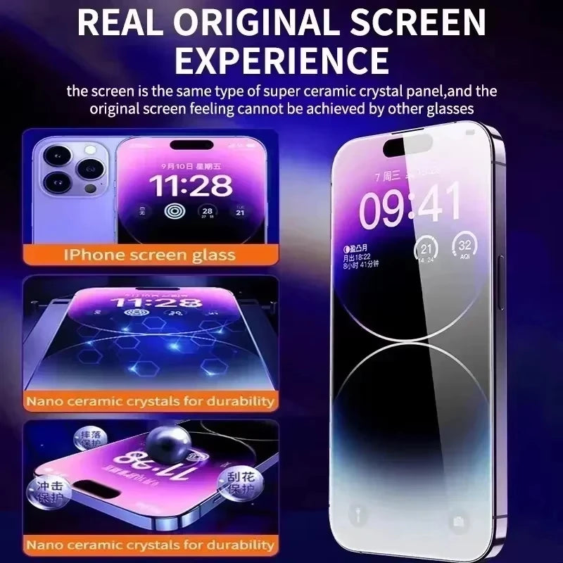 HD Tempered Glass Screen Protector for iPhone — All Models | Dust-Free Easy Install