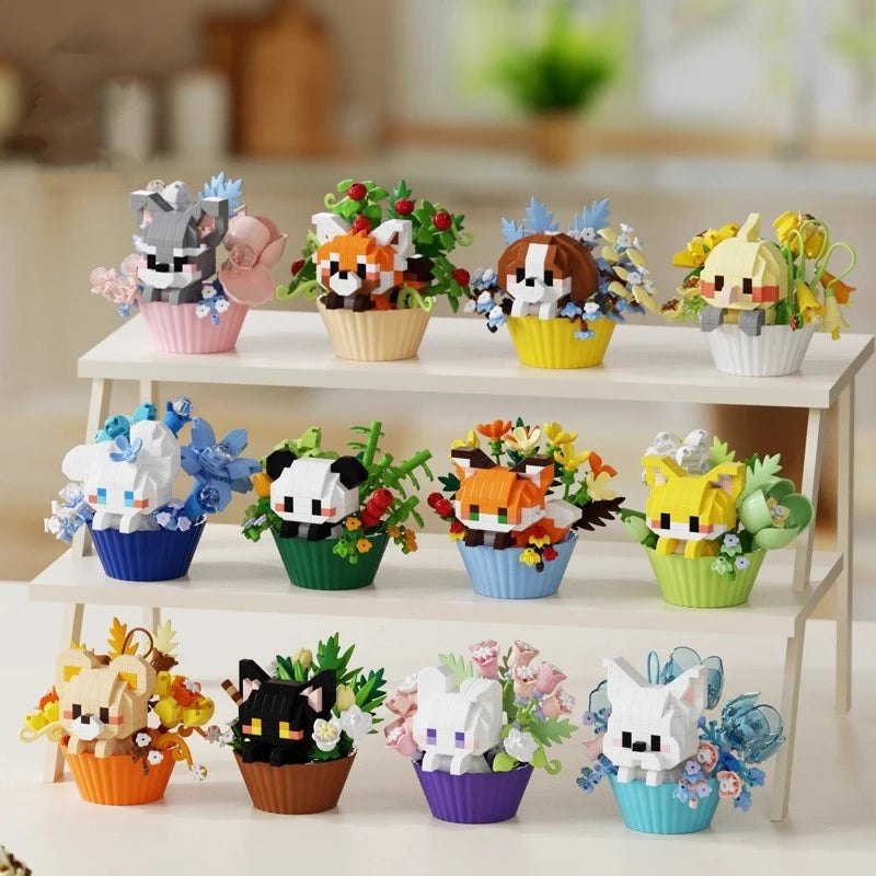 Cute Dessert Animal Building Block — Mini DIY Figure for Kids & Collectors