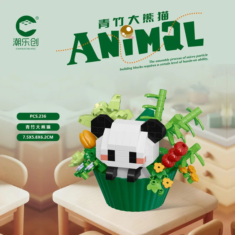 Cute Dessert Animal Building Block — Mini DIY Figure for Kids & Collectors