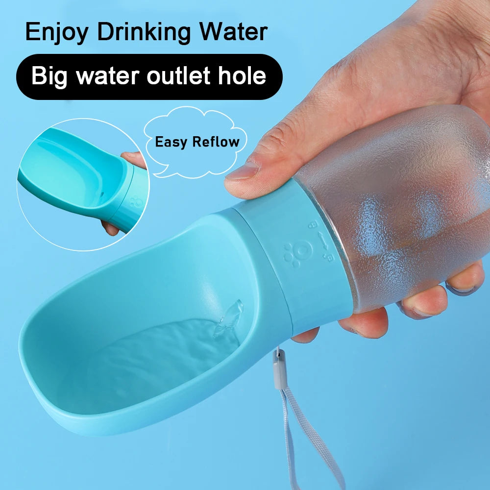 Portable Dog Water Bottle — Leak-Proof Travel Dispenser for Dogs & Cats