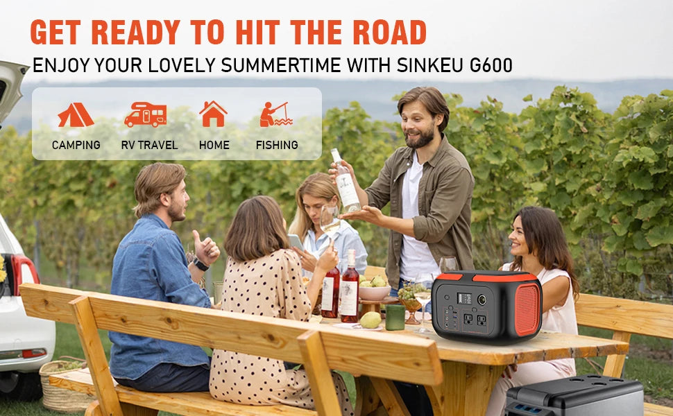 Portable Power Station - Solar Generator for Camping & Home