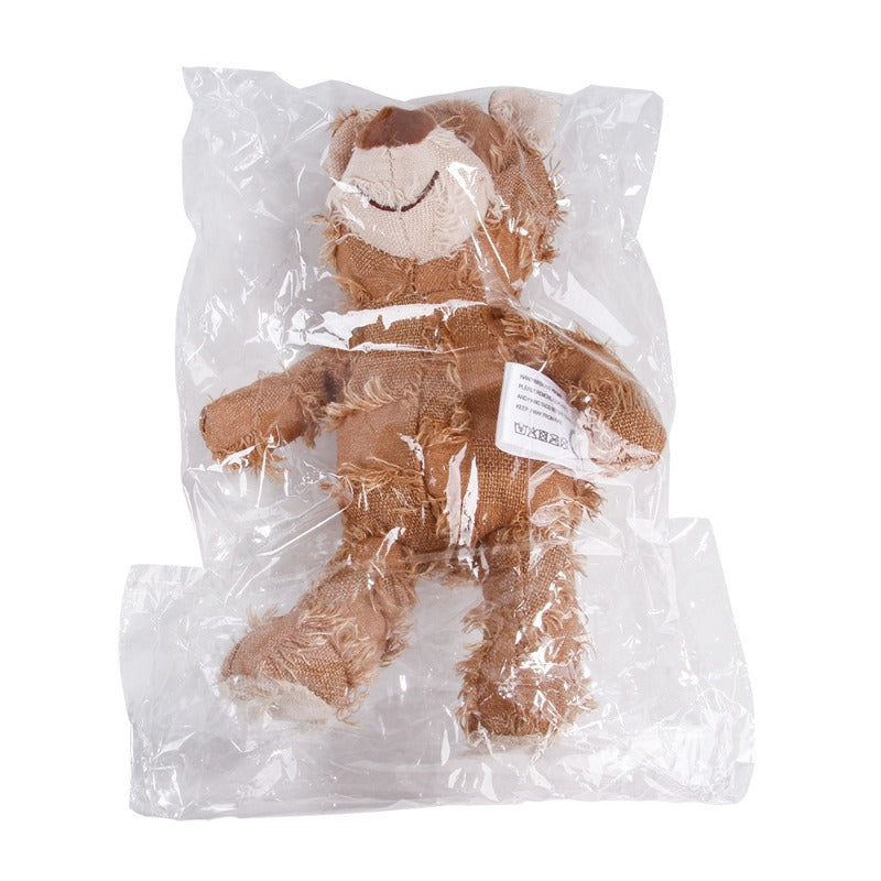 Teddy Bear Squeaky Plush Dog Toy — Interactive Chew & Teeth Cleaning Toy