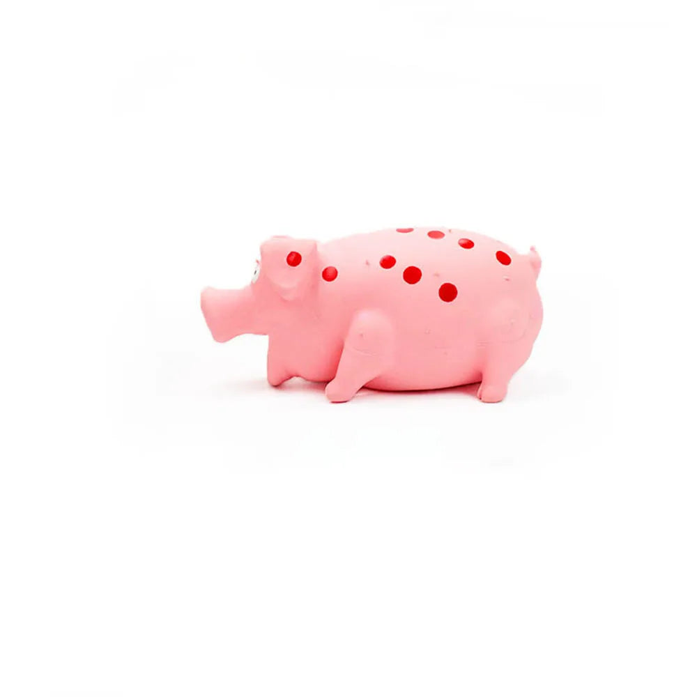 Squeaky Latex Pig Dog Toy — Durable Chew & Molar Toy for Dogs