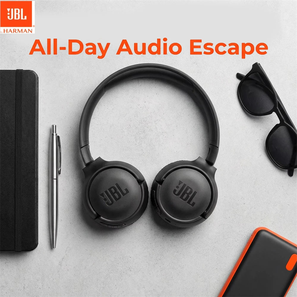 JBL Tune 510BT Wireless Headset — Pure Bass, 40H Battery, Fast Charging, Foldable