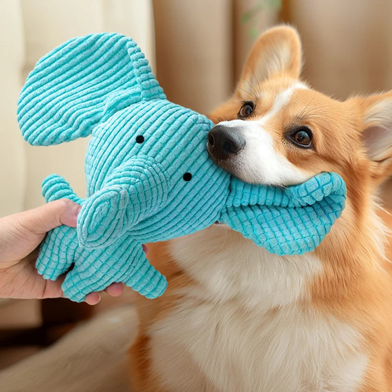 Squeaky Goose Plush Dog Toy — Crinkle Chew Toy for Dogs & Cats