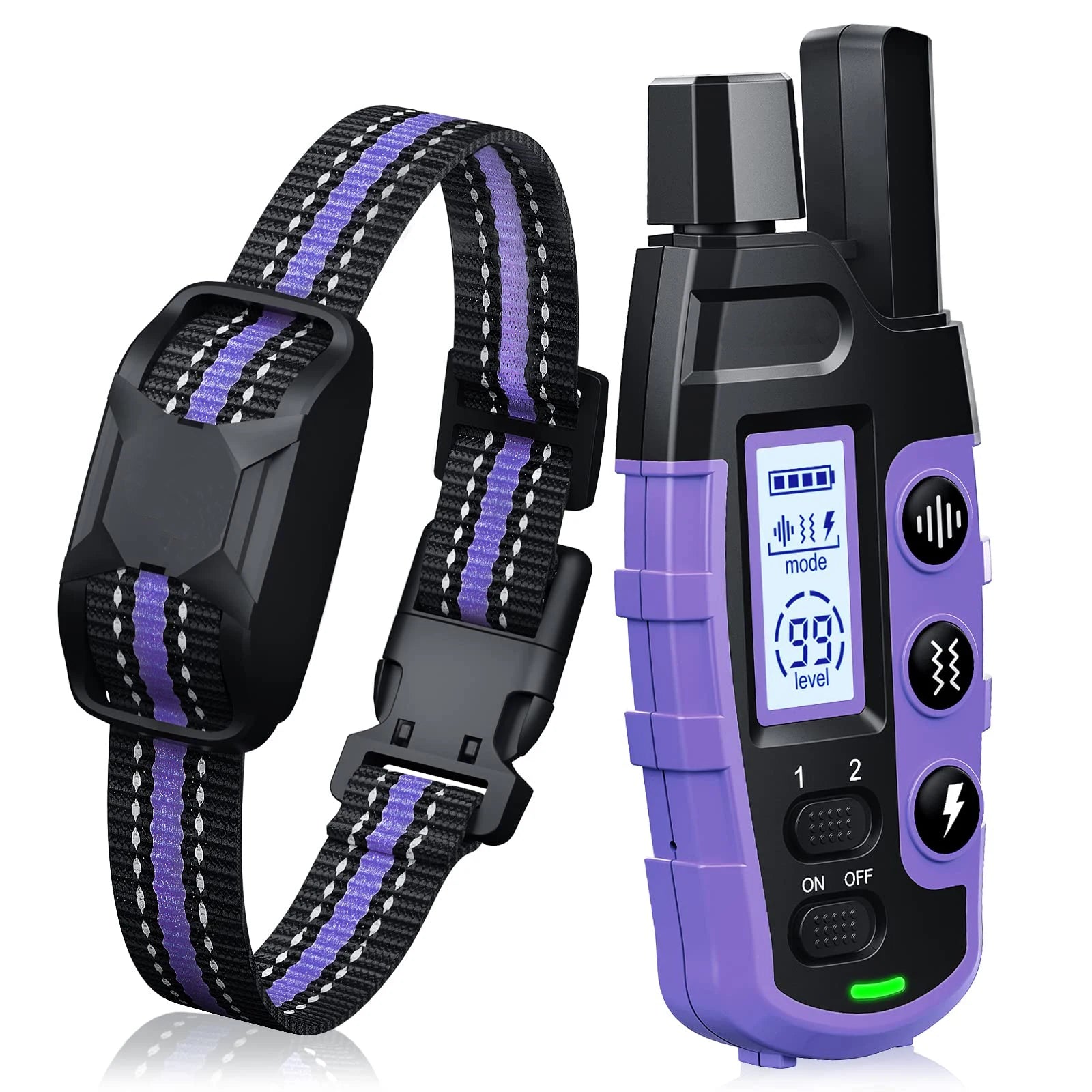 Electric Dog Training Collar with Remote — 3300Ft Range, Waterproof, Shock & Vibration