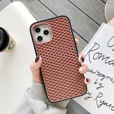 Waffle Sole Silicone iPhone Case — All Models | Vans-Style Grip Cover