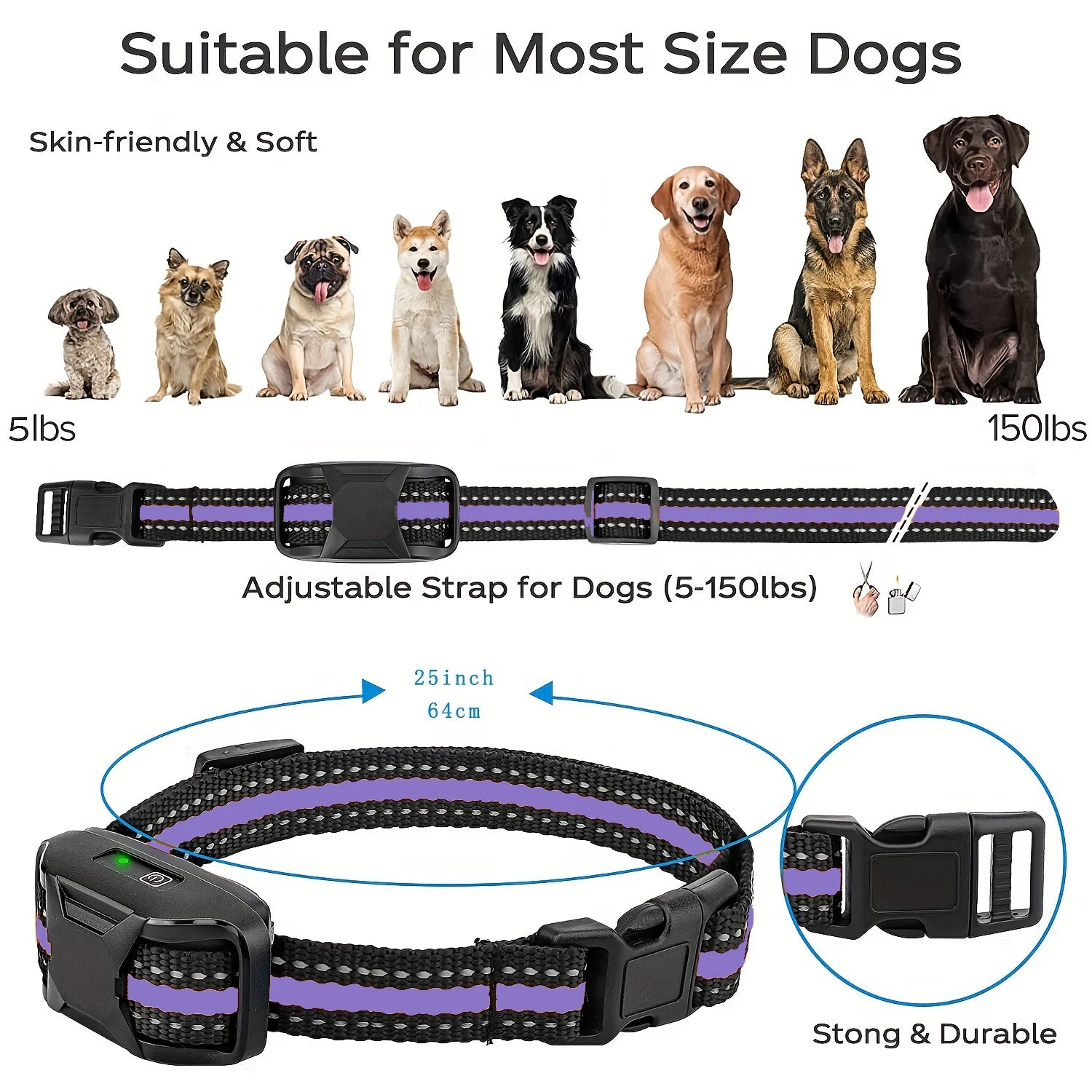 Electric Dog Training Collar with Remote — 3300Ft Range, Waterproof, Shock & Vibration