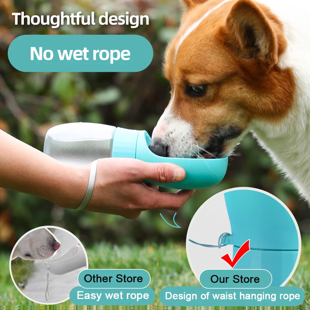 Portable Dog Water Bottle — Leak-Proof Travel Dispenser for Dogs & Cats
