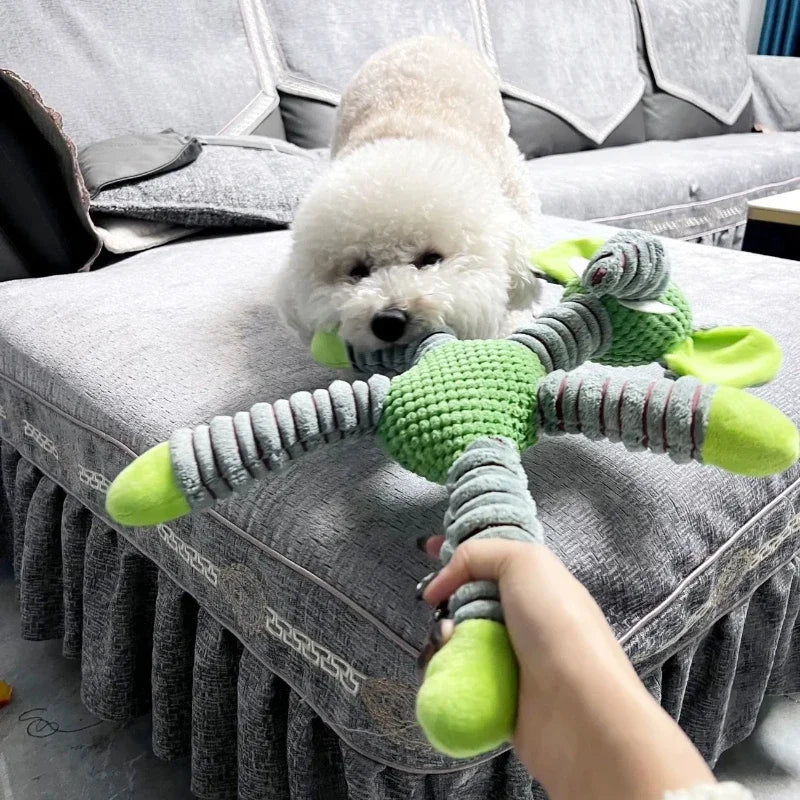 Large Squeaky Animal Plush Toy — Durable Chew & Molar Training Toy for Dogs