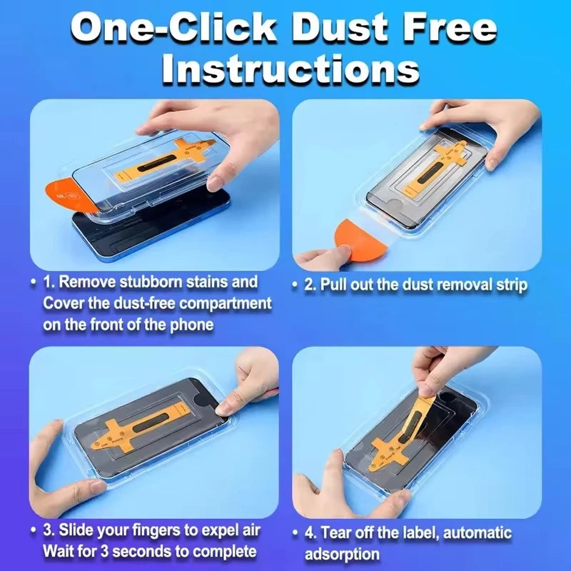 HD Tempered Glass Screen Protector for iPhone — All Models | Dust-Free Easy Install