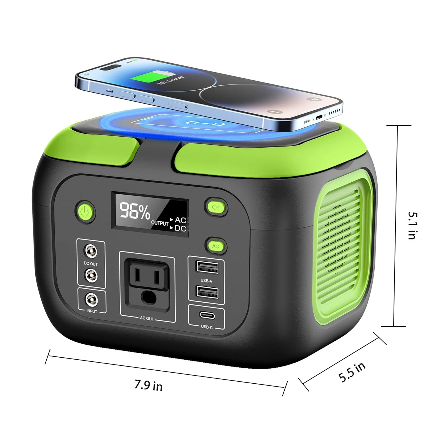 Portable Power Station - Solar Generator for Camping & Home