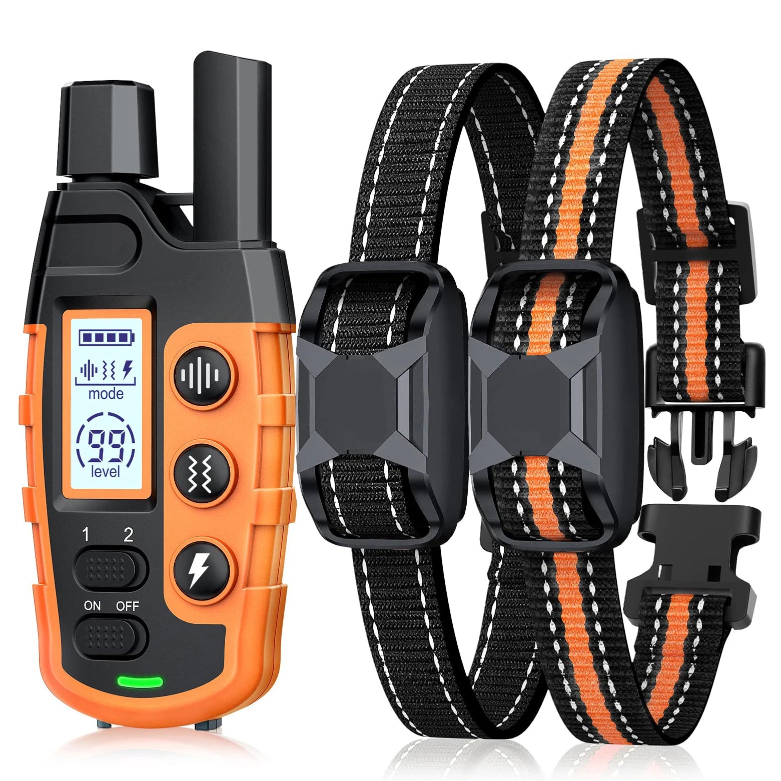 Electric Dog Training Collar with Remote — 3300Ft Range, Waterproof, Shock & Vibration