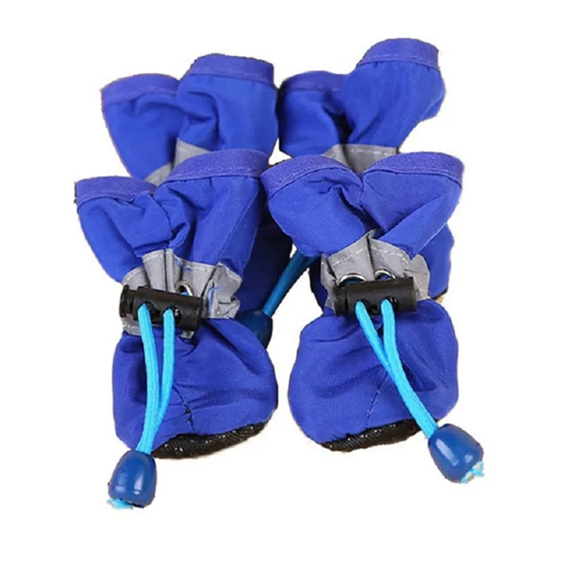 Waterproof Dog Boots – Set of 4 | Anti-Slip Rain Shoes for Pets