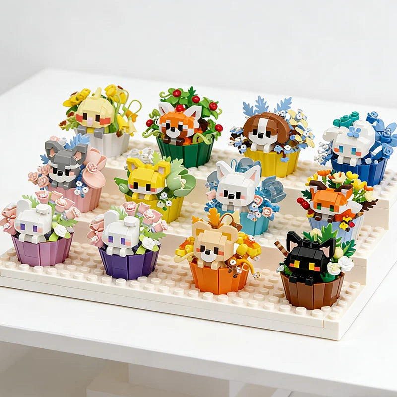 Cute Animal 3D Mini Building Block — DIY Puzzle Figure for Desk Decor & Gifting