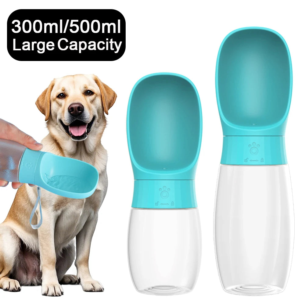 Portable Dog Water Bottle — Leak-Proof Travel Dispenser for Dogs & Cats