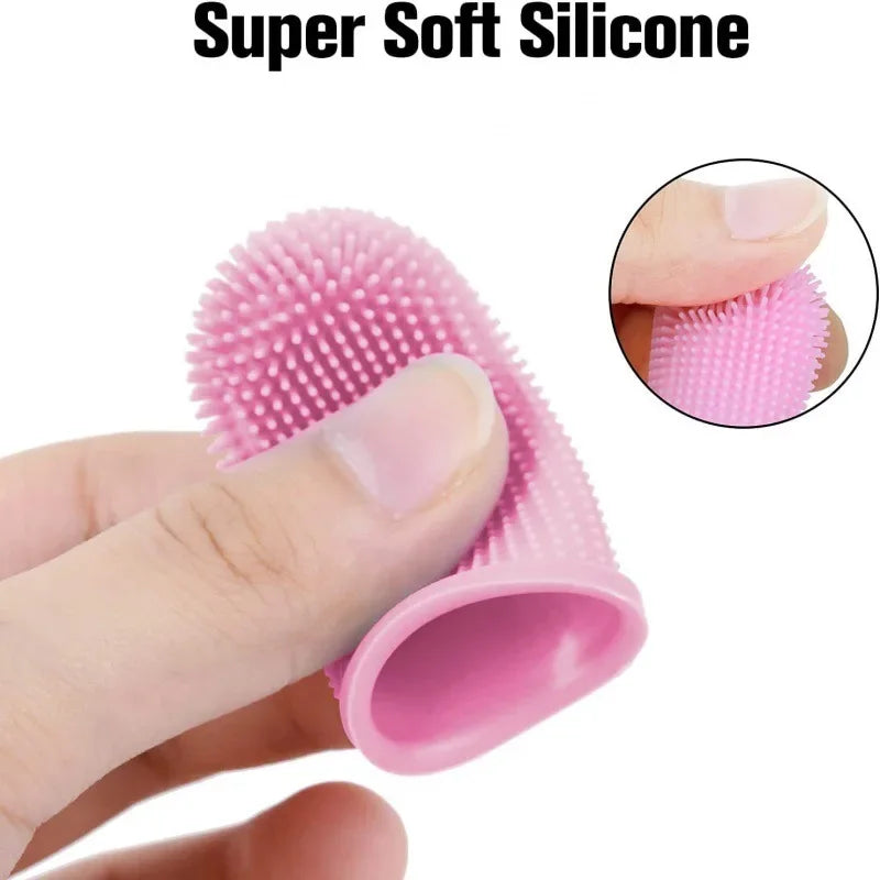 Silicone Finger Toothbrush for Dogs & Cats — Soft & Non-Toxic