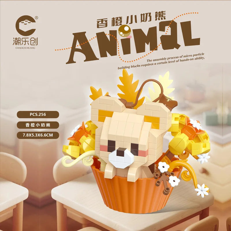 Cute Dessert Animal Building Block — Mini DIY Figure for Kids & Collectors