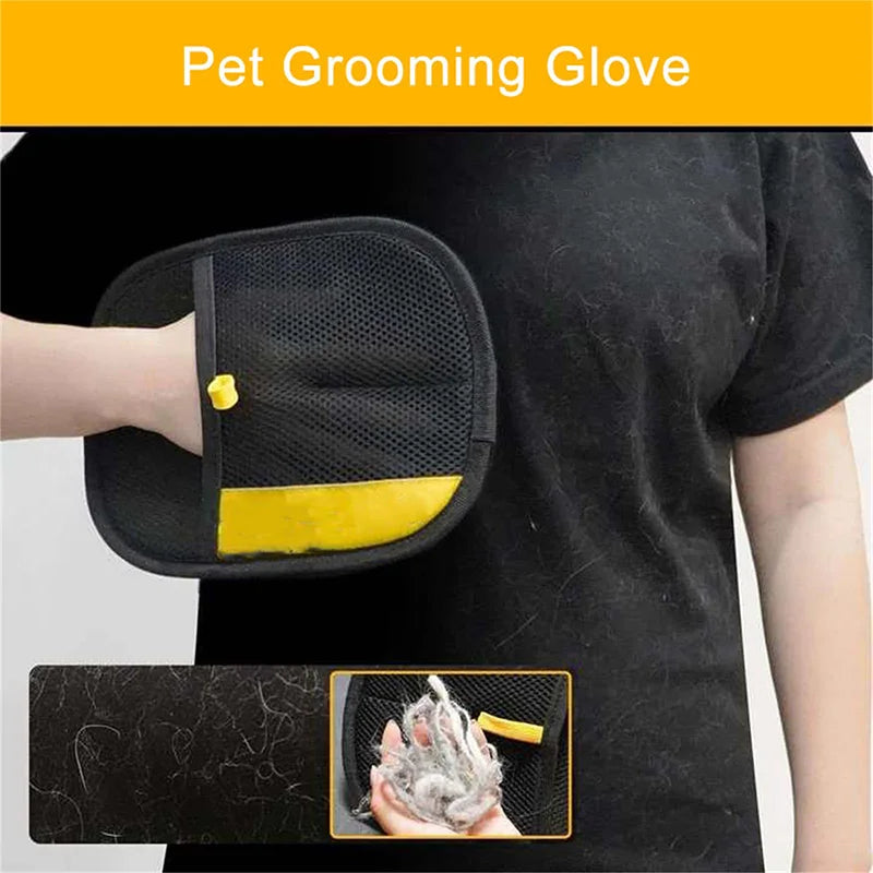 Pet Hair Removal Glove — Reusable Electrostatic Lint & Fur Cleaner for Dogs & Cats