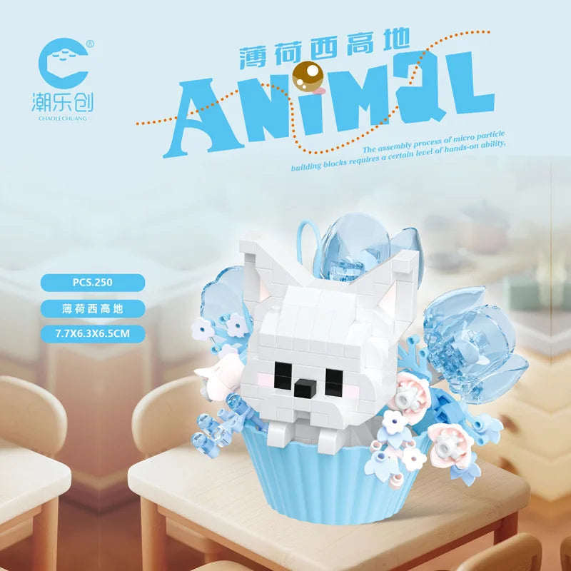 Cute Dessert Animal Building Block — Mini DIY Figure for Kids & Collectors