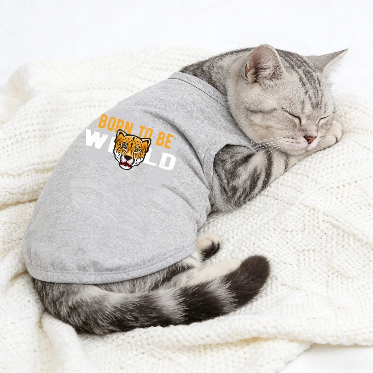 Fashion Printed Pet T-Shirt — Cute Polyester Dog Shirt for Indoor & Outdoor