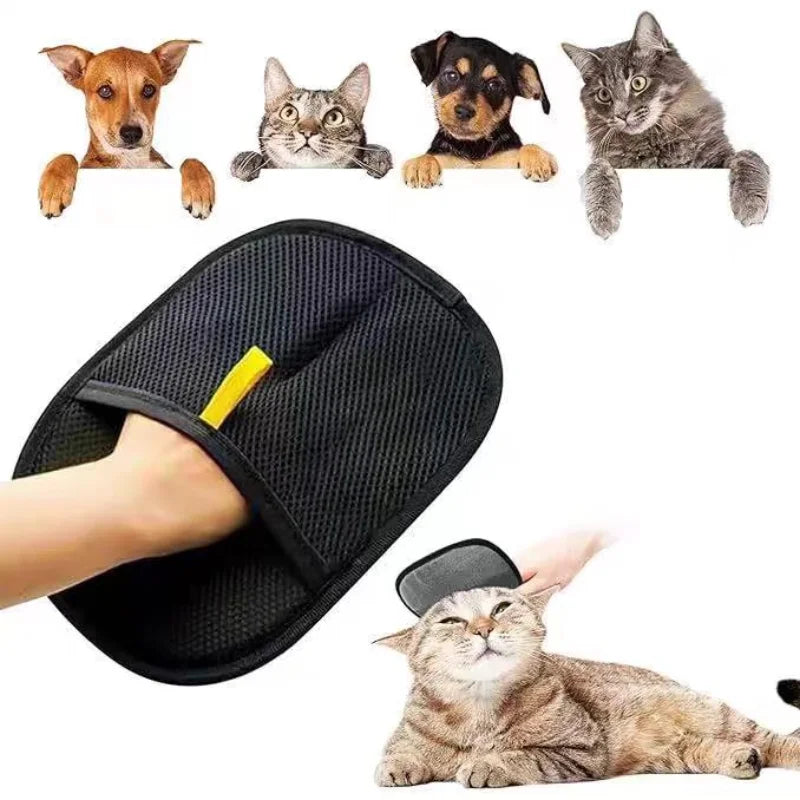 Pet Hair Removal Glove — Reusable Electrostatic Lint & Fur Cleaner for Dogs & Cats