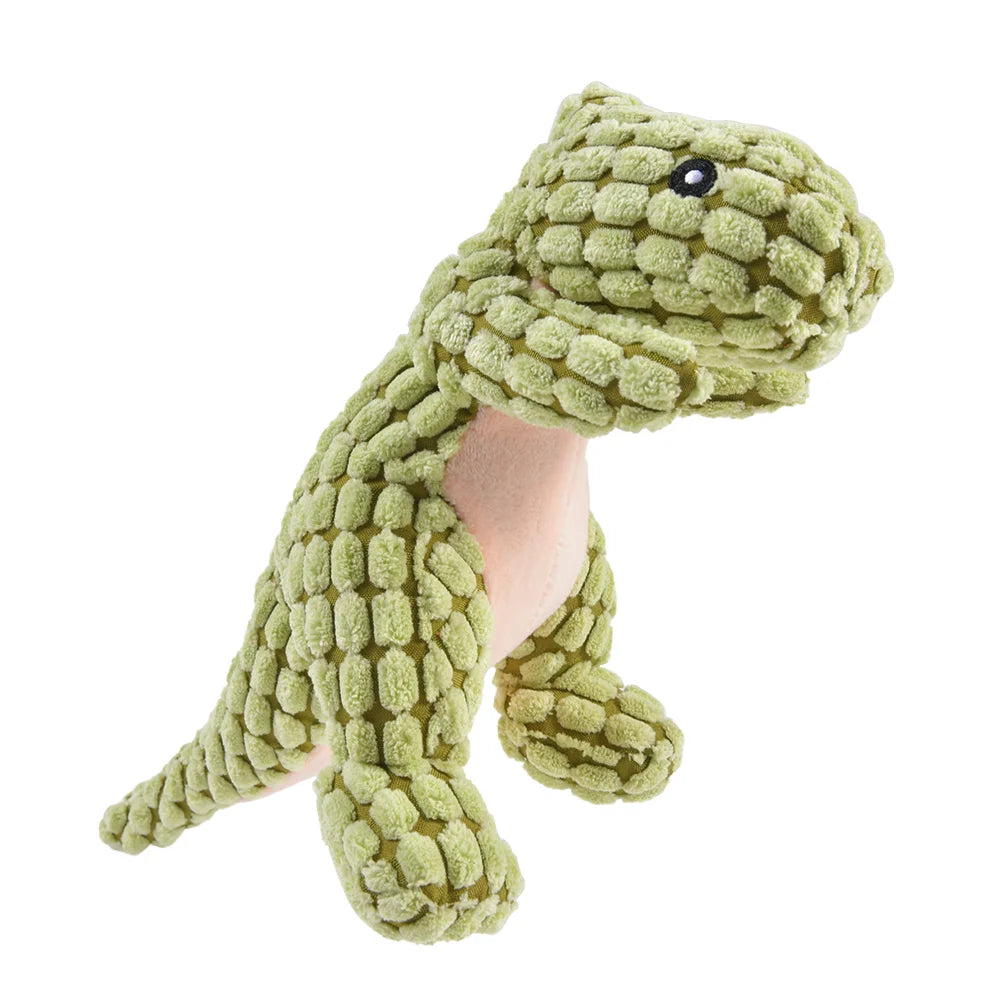 Plush Dinosaur Chew Toy for Dogs & Cats — Interactive Stuffed Animal Toy