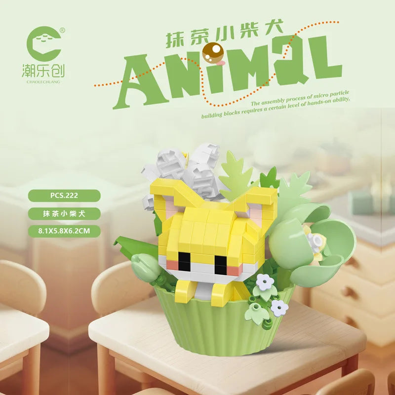Cute Dessert Animal Building Block — Mini DIY Figure for Kids & Collectors
